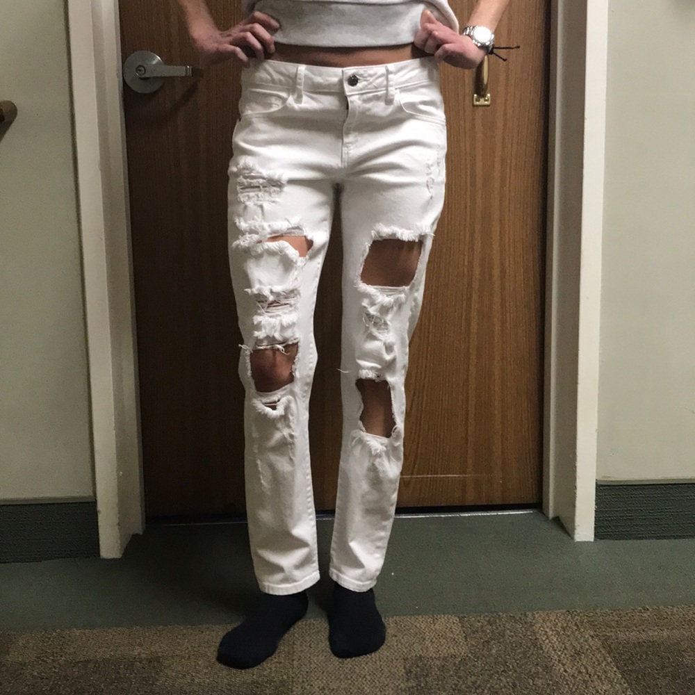 White ripped Hidden Jean’s